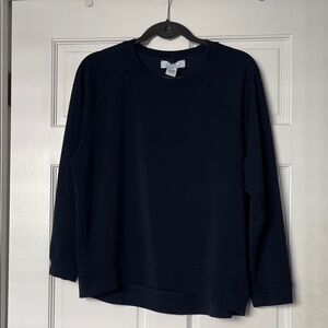 Magaschoni Navy Blue Long Sleeve Sweatshirt